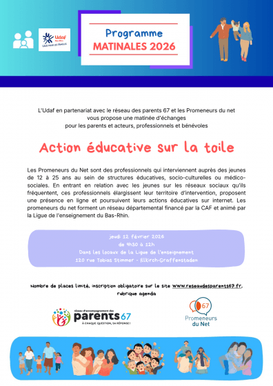 Matinale du réseau : Action éducative sur la toile