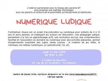 Matinale du réseau : Numérique Ludique