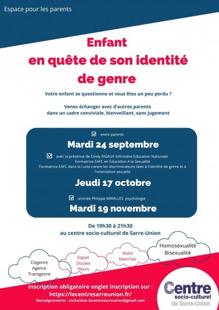 Soirée d’échanges : Enfant en quête de son identité de genre