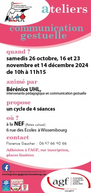 Cycle d'ateliers de communication gestuelle