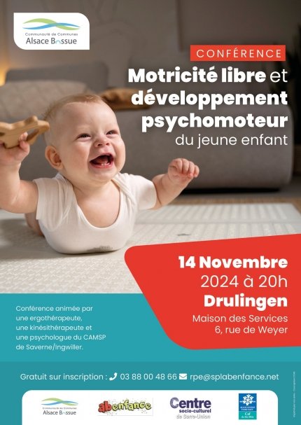 Conférence : Motricité libre et développement psychomoteur du jeune enfant