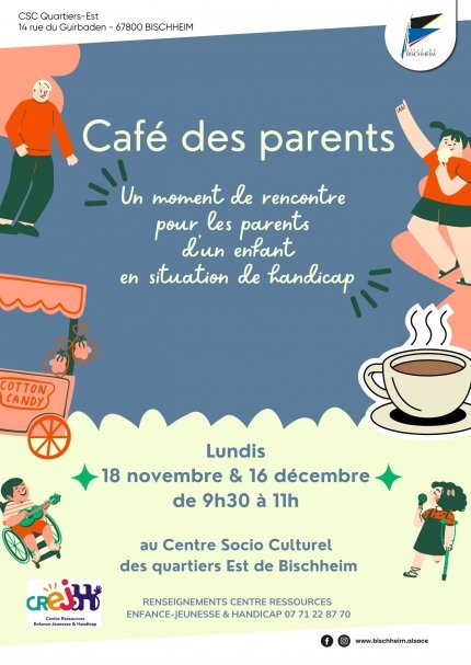 Café des parents d’un enfant en situation de handicap