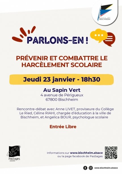 Parlons-en ! Prévenir et combattre le harcèlement scolaire