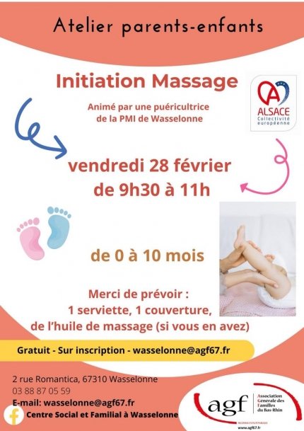 Atelier parents-enfants : Initiation massage